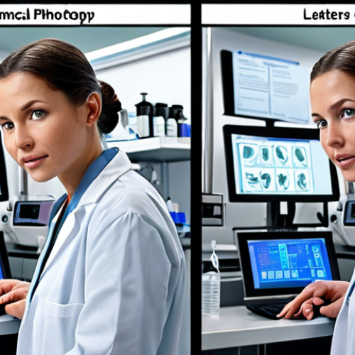 Home 25 Here are two image prompts based on the provided text, designed to attract visionary candidates by showcasing the evolving role of a Biomedical Laboratory Technician: